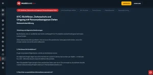 Kontaktbereich des Kundendienstes von Marsbahis